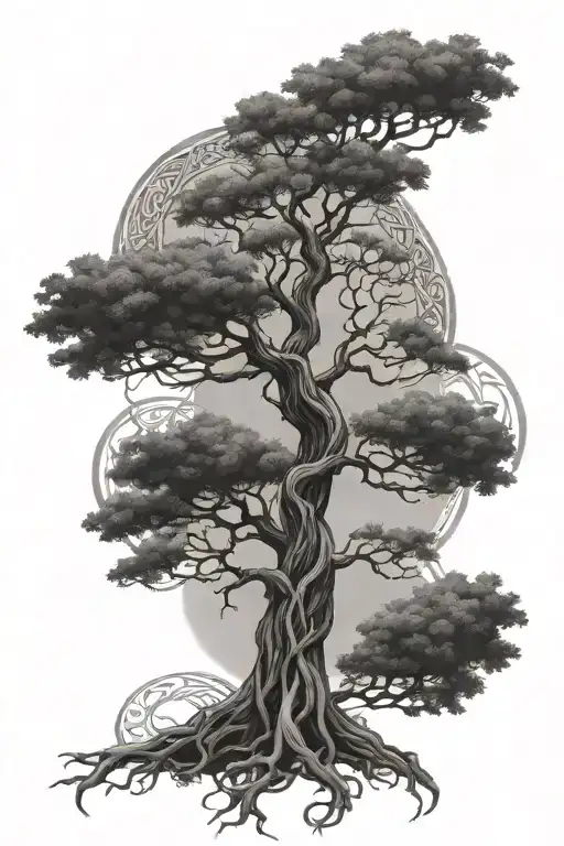 Realistic Celtic Tree Intertwined