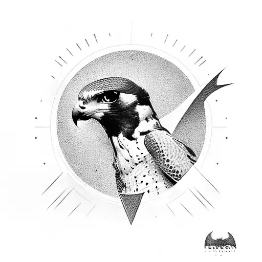 Peregrine Falcon Chicago Batman Logo