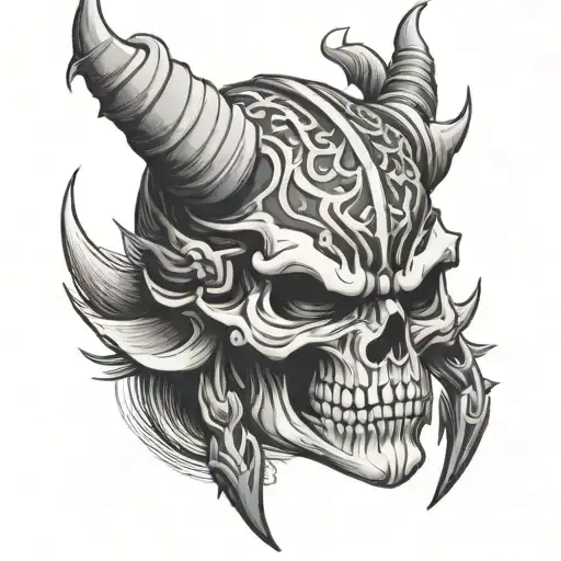 Skull Oni Mask