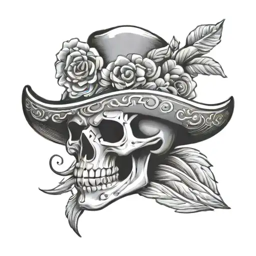 Mexican Charro Skull