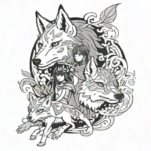 Forest Spirits Princess Mononoke