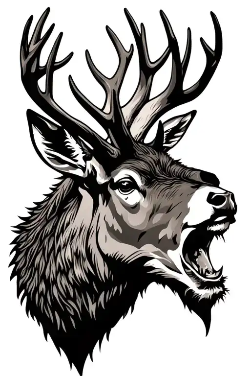 Highland Stag Head