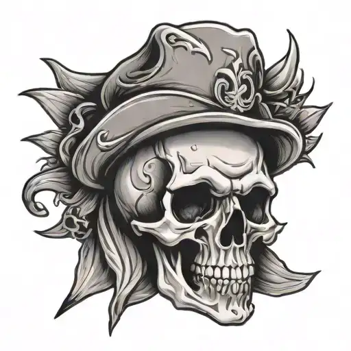 Skull With A Banner That Says Arise