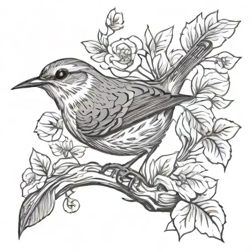 Wren Bird And Script