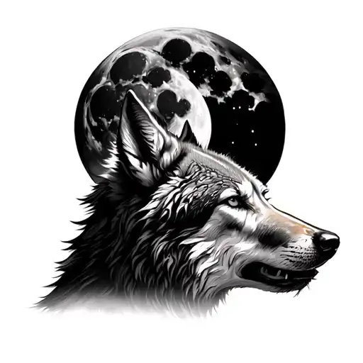 Wolf Howling At The Moon