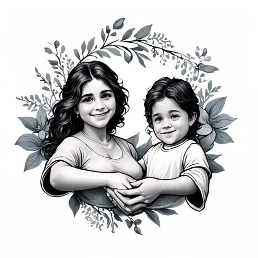 Mom Son Holding Hands