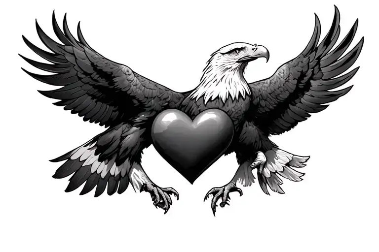 Eagle Heart By Eagles Feet