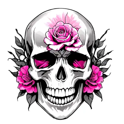Skull And Pink