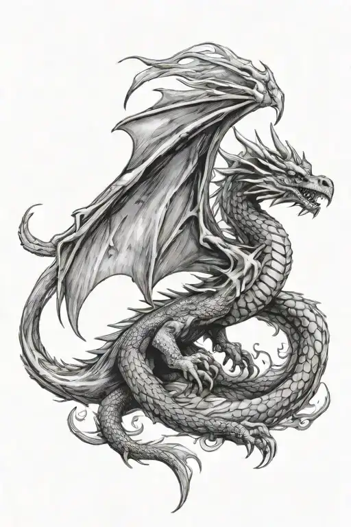 A Dragon Flying