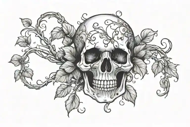Skull And Vines