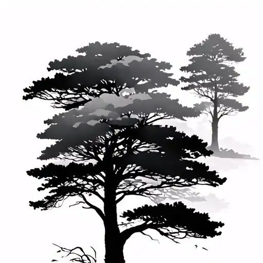 Trees Background Looking