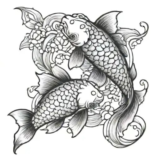 Two Koi Fish