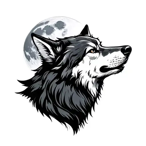 Wolf Howling At The Moon