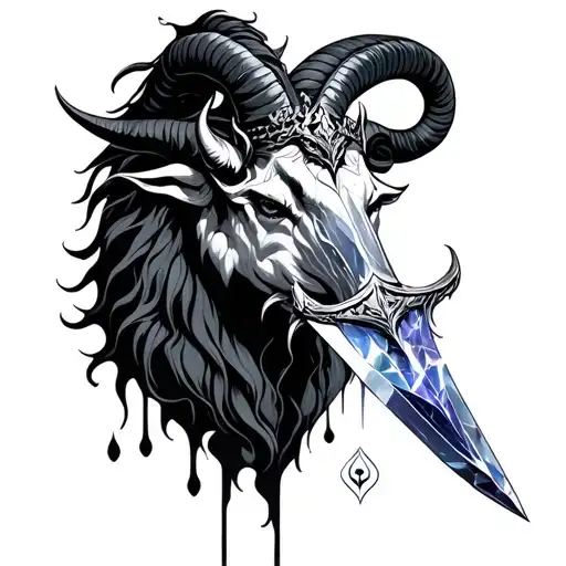 Crystal Sword Blood King Hormone Capricorn Card