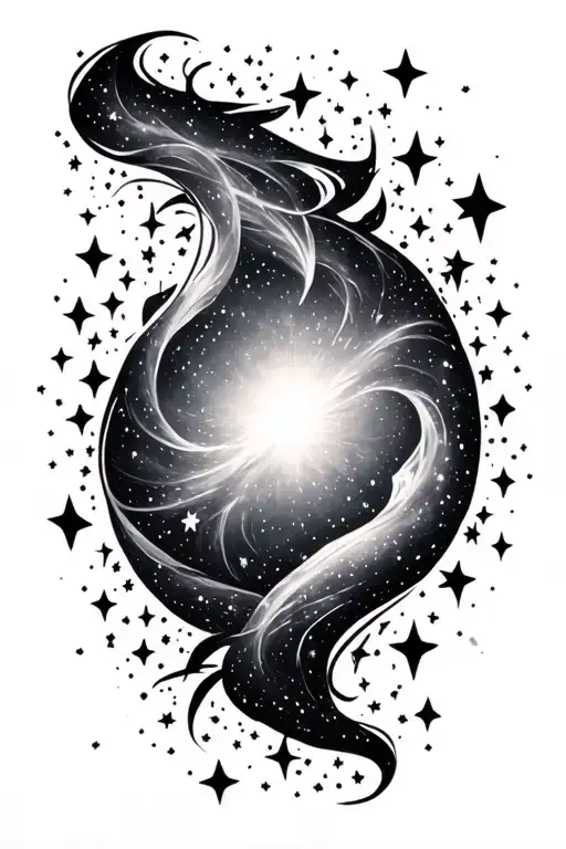 Galaxy Filled With Stars