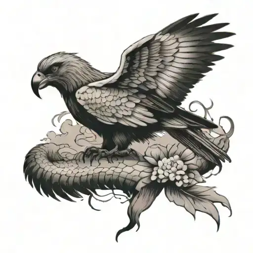 Condor On Top Of Puma On Top Snake