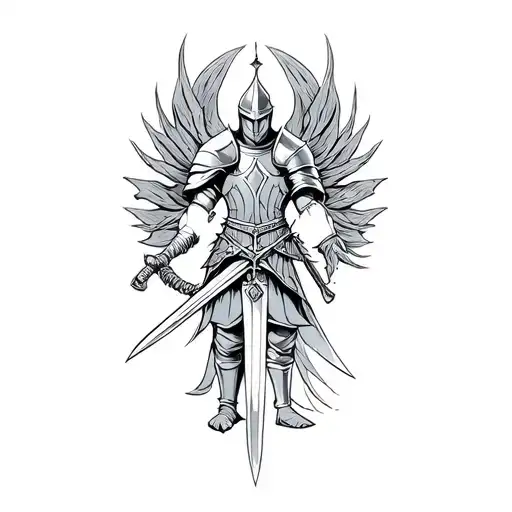 A Knight With A Sword