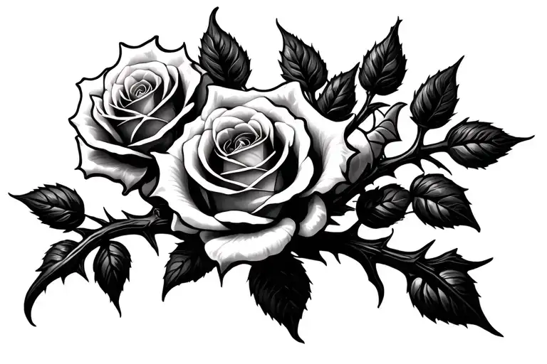 Roses Thorn Black Scar Cover