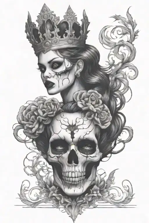 Beautiful Horror Woman With Gash On Her Face