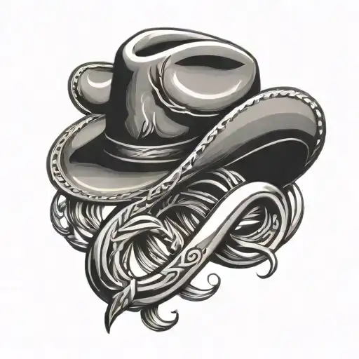 Infinity Sign With Cowboy Hat