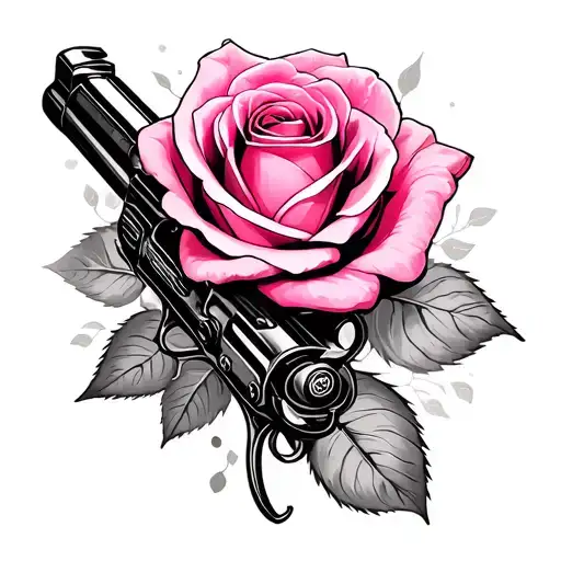 Fabien Followed By A Rose Of The Gun's Pink