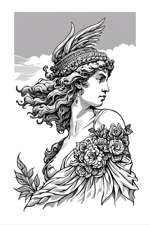 Greek Mythology Line Art