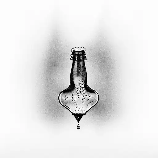 Beer Bottle Morphing Into A Guitar