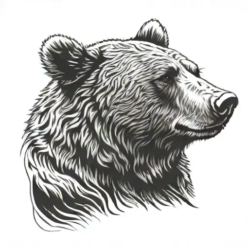 Canadian Brown Bear Head