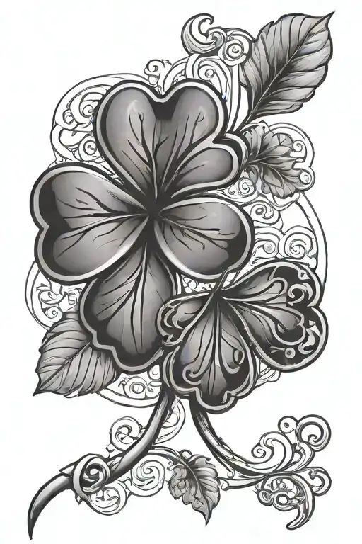 Clover Leaf Intertwine With Number 99