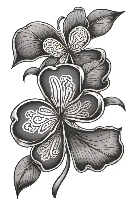 Clover Leaf With Thai Number 99