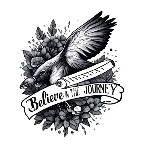 Believe In The Journey Tattoo Seeking A Beautifully