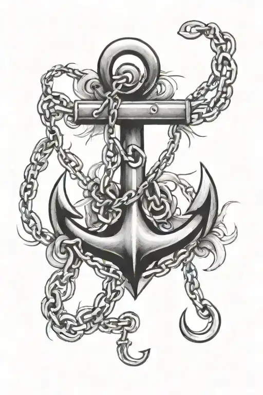 Wide Anchor & Chain