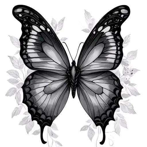 Fine Line Butterfly