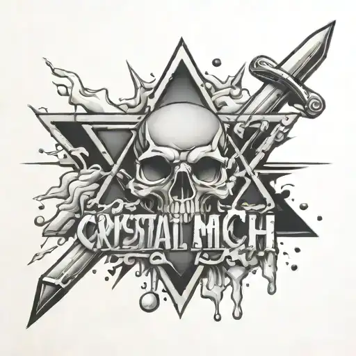 Crystal Meth Compound Sign