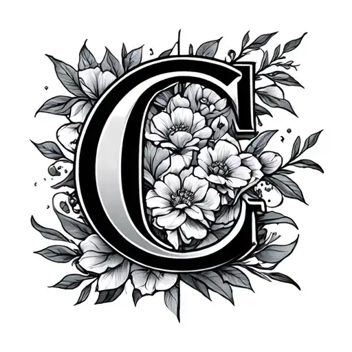 C Initial Hidden Within The Design