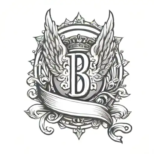 Creative Simple Triple B Logo Designed With Angel Ring For