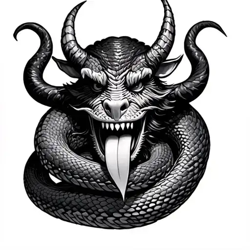 Krampus Tounge Into A Snake
