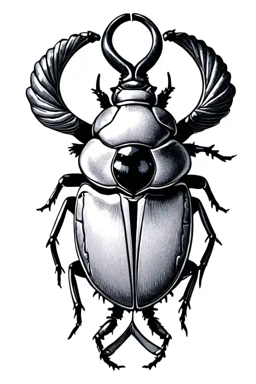 Scarab Beetle Ankh Cross Eyes
