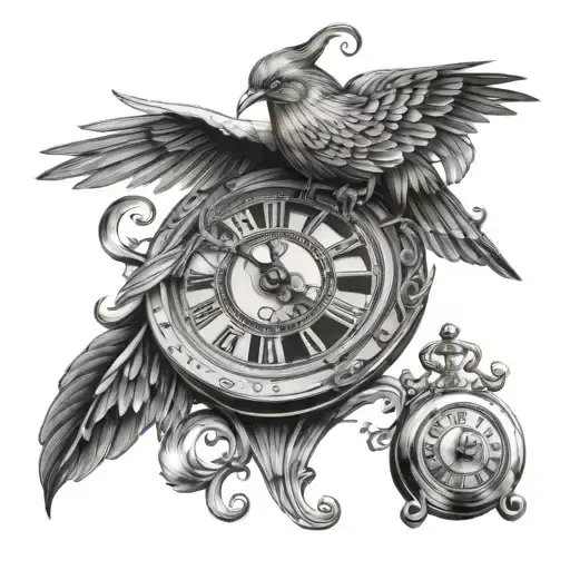 Lady Clock Bird Roulette Table With Cash