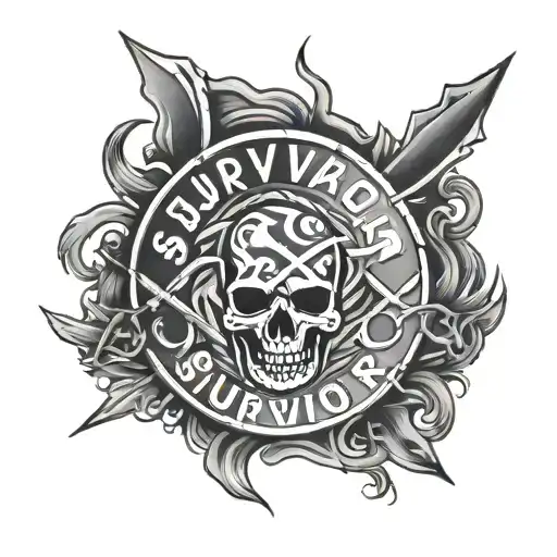 Survivor Symbol And The Word Survivor