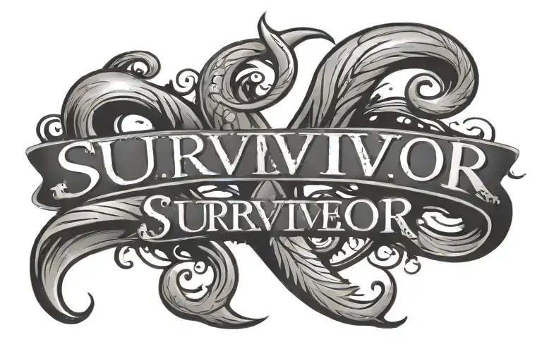 Survivor Symbol And The Word Survivor
