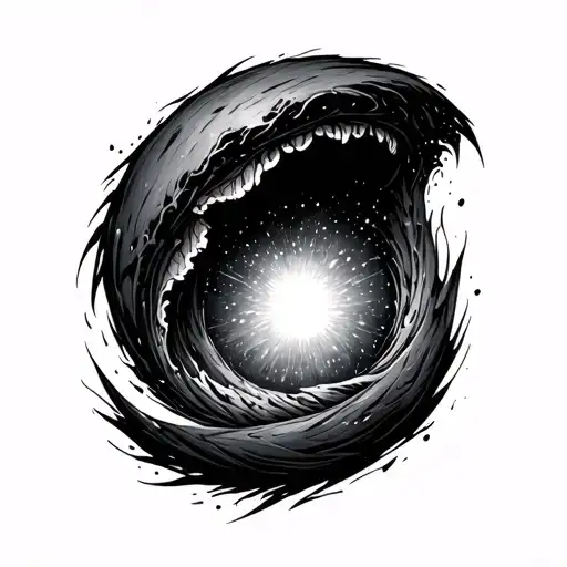 Coverup Space Black Hole Eating Star