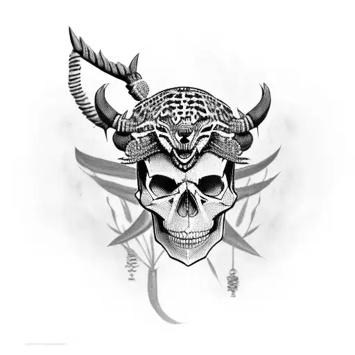 Skull With Jaguar Headdress