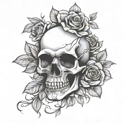 Skull And Roses