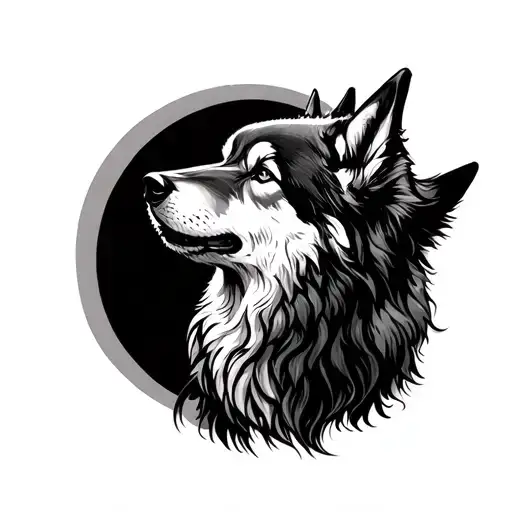 Wolf Howling At The Moon