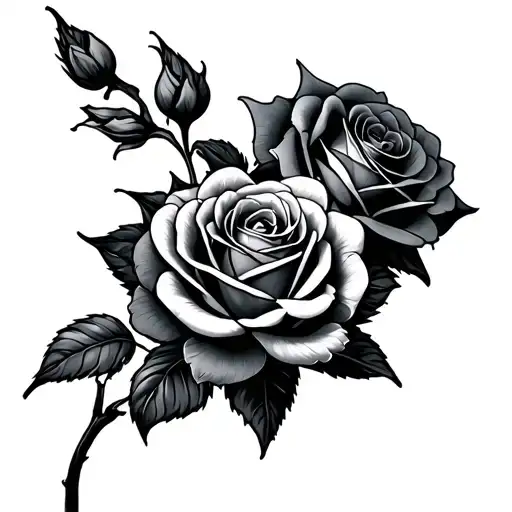 Phoenix Roses Small Tattoo Design Inspired
