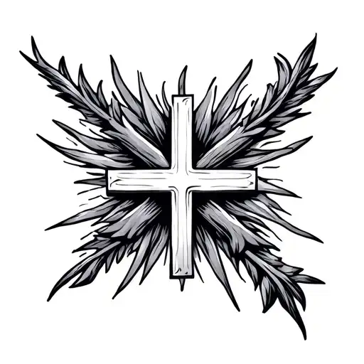 Christian Cross And 21