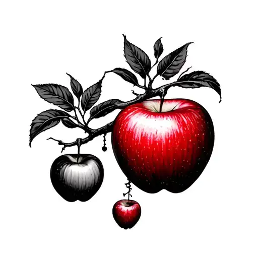 Poison Tree With Apple Hanging