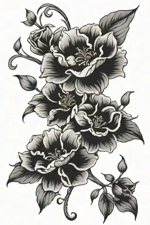 Birth Flower Intertwined