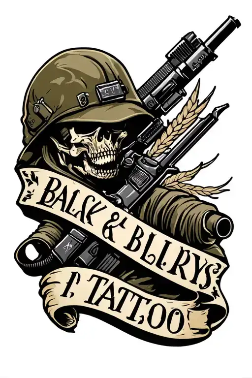 Military Tattoo With The Phrase